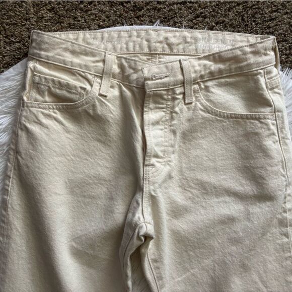 AG Adriano Goldschmied Jeans The Jean of Tomorrow Cream Size 29 Missing Button - Picture 4 of 9